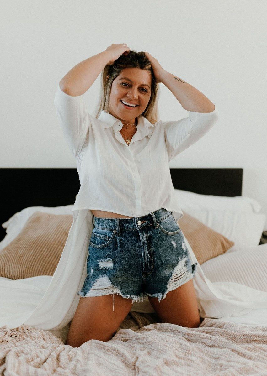 Times Square White - Blouse