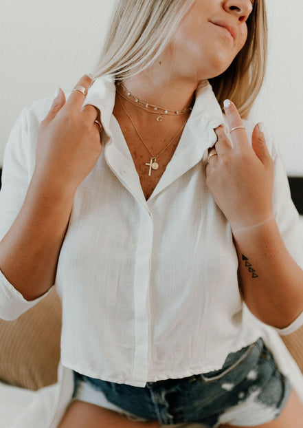 Times Square White - Blouse