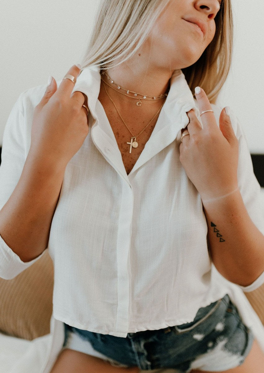 Times Square White - Blouse